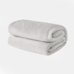 OHS Supersoft Throw, Silver Grey - 120 x 150cm - thumbnail 2