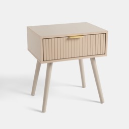 OHS Venice Ribbed Bedside Table - Natural - thumbnail 3