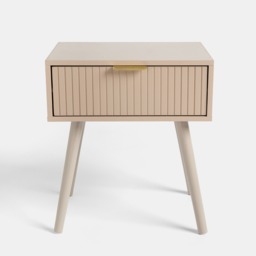 OHS Venice Ribbed Bedside Table - Natural - thumbnail 4