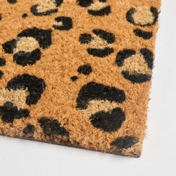 OHS Leopard Print Coir Mat - Natural - thumbnail 4