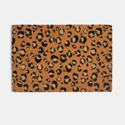 OHS Leopard Print Coir Mat - Natural - thumbnail 3