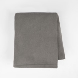 OHS Plain Fleece Throw, Charcoal - 200 x 240cm - thumbnail 4
