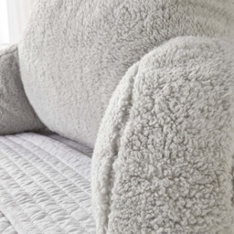 OHS Teddy Cuddle Cushion - Silver - thumbnail 2