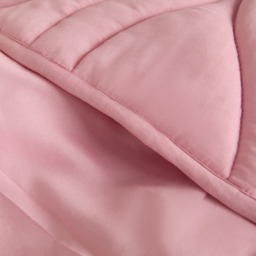 OHS Diamond Bow Quilted Coverless 7.5 Tog Duvet Set, Pink - Single - thumbnail 3