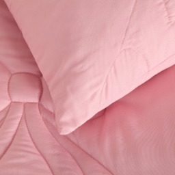 OHS Diamond Bow Quilted Coverless 7.5 Tog Duvet Set, Pink - Single - thumbnail 5