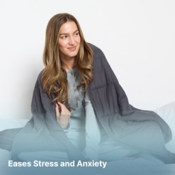 OHS Supersoft Weighted Blanket, Charcoal - 10kg - thumbnail 4