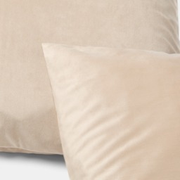OHS Matte Velvet Cushion Covers, Natural - 55 x 55cm - thumbnail 4
