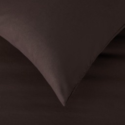OHS 2 Pack Polycotton Housewife Pillowcases - Coffee - thumbnail 2