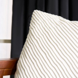 OHS 2 Pack Pleated Velvet Cushion Covers, Cream - 45 x 45cm - thumbnail 3