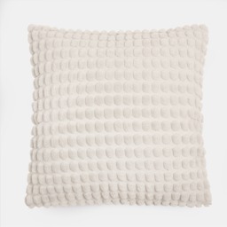 OHS 2 Pack Bobble Textured Cushion Covers, 45 x 45cm - Cream - thumbnail 4