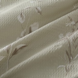 OHS Embossed Botanics Print Duvet Cover Set, Stone - Superking - thumbnail 3