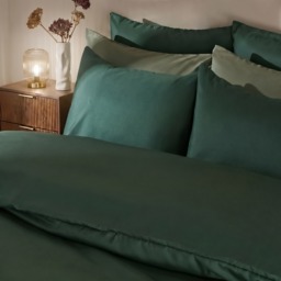 OHS Plain Duvet Cover Set, Forest Green - King - thumbnail 2