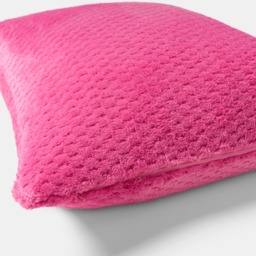 OHS 4 Pack Waffle Fleece Cushion Cover - Hot Pink - thumbnail 5