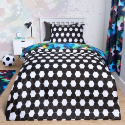 OHS Reversible Football Duvet Set, Neon- Single - thumbnail 4
