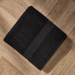 OHS 100% Cotton 2 Jumbo Bath Sheets - Black - thumbnail 2