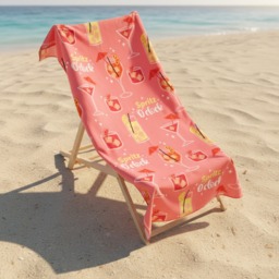 OHS Orange Spritz Beach Towel - Pink - thumbnail 1