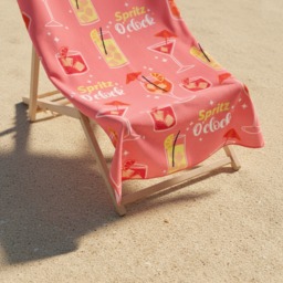 OHS Orange Spritz Beach Towel - Pink - thumbnail 2
