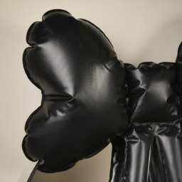 OHS Indoor/Outdoor Inflatable Hanging Bow Decoration - Black - thumbnail 2