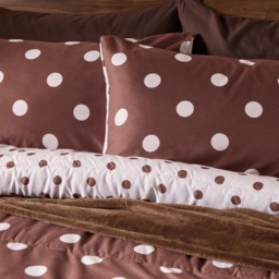 OHS Polka Dot 10.5 Tog Reversible Coverless Set, Natural/Ivory - Double - thumbnail 2