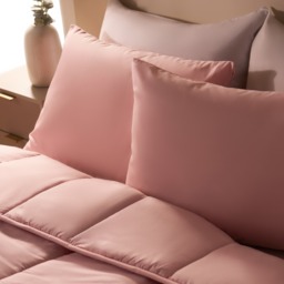 OHS Coverless 10.5 Tog Duvet & Pillowcase, Blush - Single - thumbnail 5