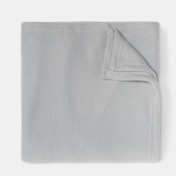 OHS Plain Fleece Throw, Mid Grey - 150 x 200cm - thumbnail 4