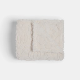 OHS Tufted Pumpkin Fleece Throw - Cream - thumbnail 4