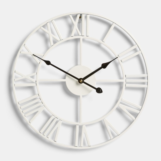 OHS Small Skeleton Wall Clock - Cream - image 1