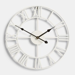 OHS Small Skeleton Wall Clock - Cream