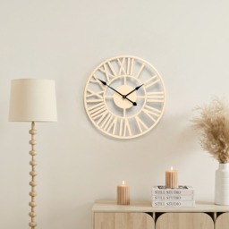 OHS Small Skeleton Wall Clock - Cream