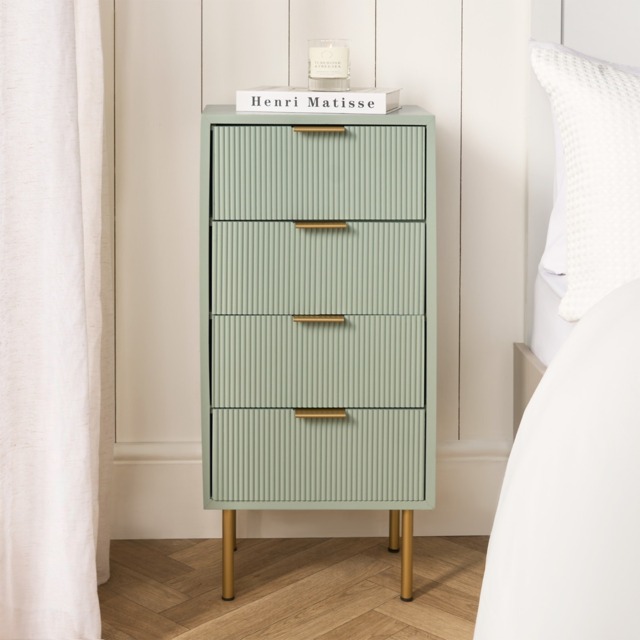 OHS Ribbed 4-Drawer Unit - Sage Green - image 1