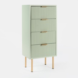 OHS Ribbed 4-Drawer Unit - Sage Green - thumbnail 5