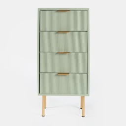 OHS Ribbed 4-Drawer Unit - Sage Green - thumbnail 4