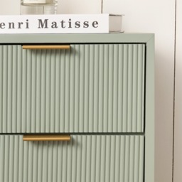 OHS Ribbed 4-Drawer Unit - Sage Green - thumbnail 3