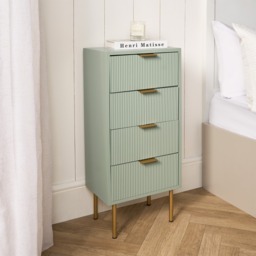 OHS Ribbed 4-Drawer Unit - Sage Green - thumbnail 2