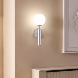 OHS Rechargeable Globe Wall Light - Silver