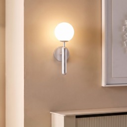 OHS Rechargeable Globe Wall Light - Silver - thumbnail 3