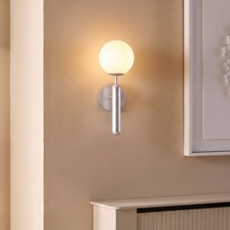 OHS Rechargeable Globe Wall Light - Silver - thumbnail 2