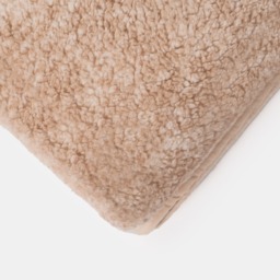 OHS Teddy Marl Binded Throw - Natural - thumbnail 4