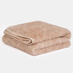 OHS Teddy Marl Binded Throw - Natural - thumbnail 5