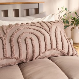 OHS Tufted Arches Bolster Pillow - Natural - thumbnail 2