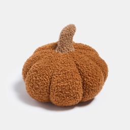OHS Boucle Pumpkin Doorstop - Burnt Orange - thumbnail 3