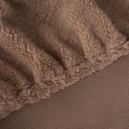 OHS Teddy Fleece Fitted Sheet, Natural - Superking - thumbnail 2