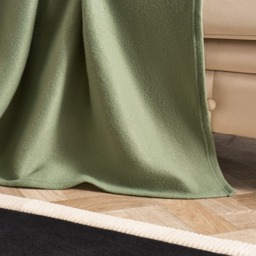 OHS Plain Fleece Throw, Evergreen - 125 x 150cm - thumbnail 2