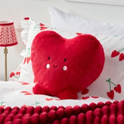 OHS Heart Shaped Cushion - Red - thumbnail 1