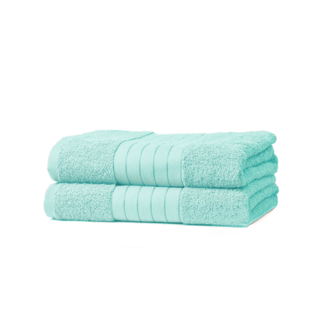 OHS 100% Cotton 2 Jumbo Bath Sheets - Navy Blue - image 1