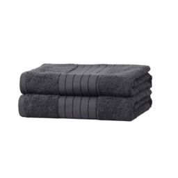 OHS 100% Cotton 2 Jumbo Bath Sheets - Navy Blue - thumbnail 5