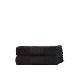 OHS 100% Cotton 2 Jumbo Bath Sheets - Navy Blue - thumbnail 3