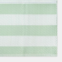 OHS Stripe Print Outdoor Rug, Sage/Cream - 120 x 170cm - thumbnail 3