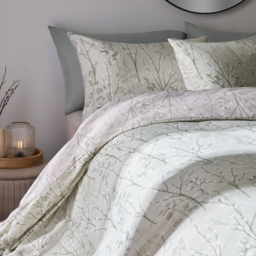 OHS Willow Branch Reversible Duvet Cover Set, Sage - Single - thumbnail 2