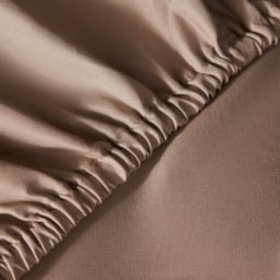 OHS Plain Dyed Fitted Sheet, Natural - King - thumbnail 2